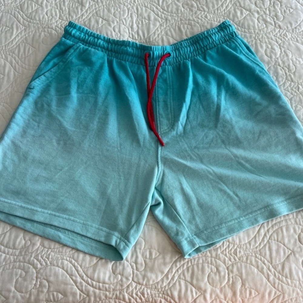 Crown & Ivy Blue Shorts with Red Drawstring